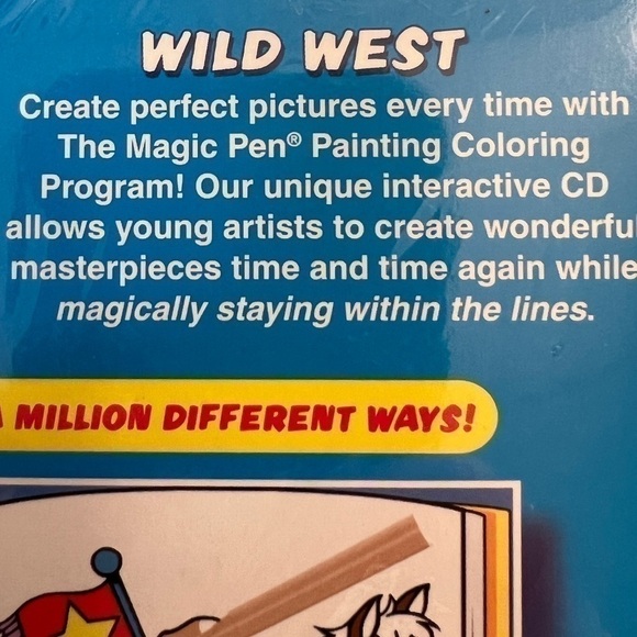 "The Wild West" Computer Magic Pen Painting Interactive CD - Picture 4 of 6